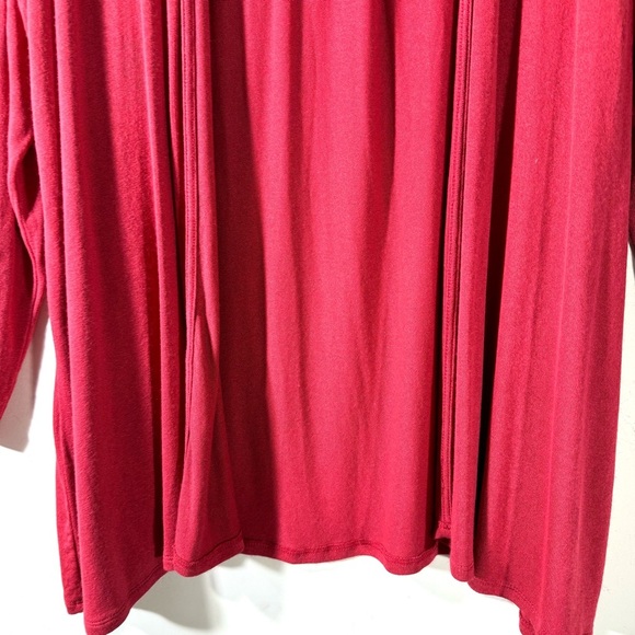 J.Jill Wearever Watermelon Lightweight Sweater Cardigan - Picture 3 of 9